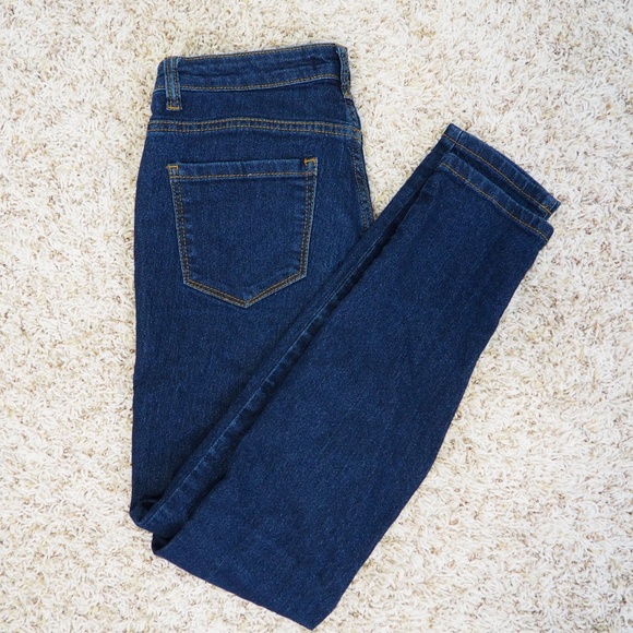 Forever 21 Dark Wash Skinny Jeans Stretch Size 28 - Picture 2 of 5